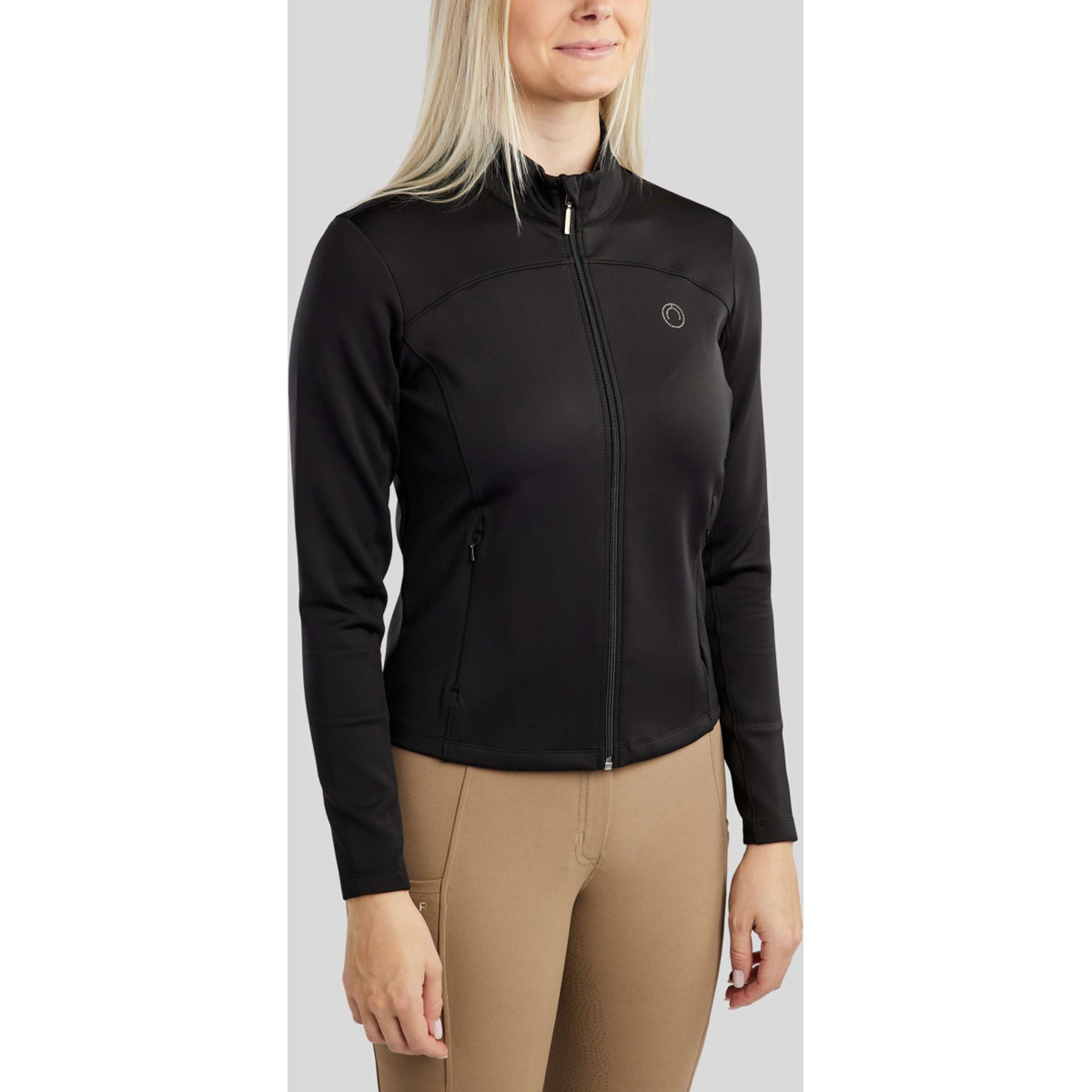 Montar Felpa con cappuccio e zip MoDahne Nero Montar Felpa con cappuccio e zip MoDahne Nero