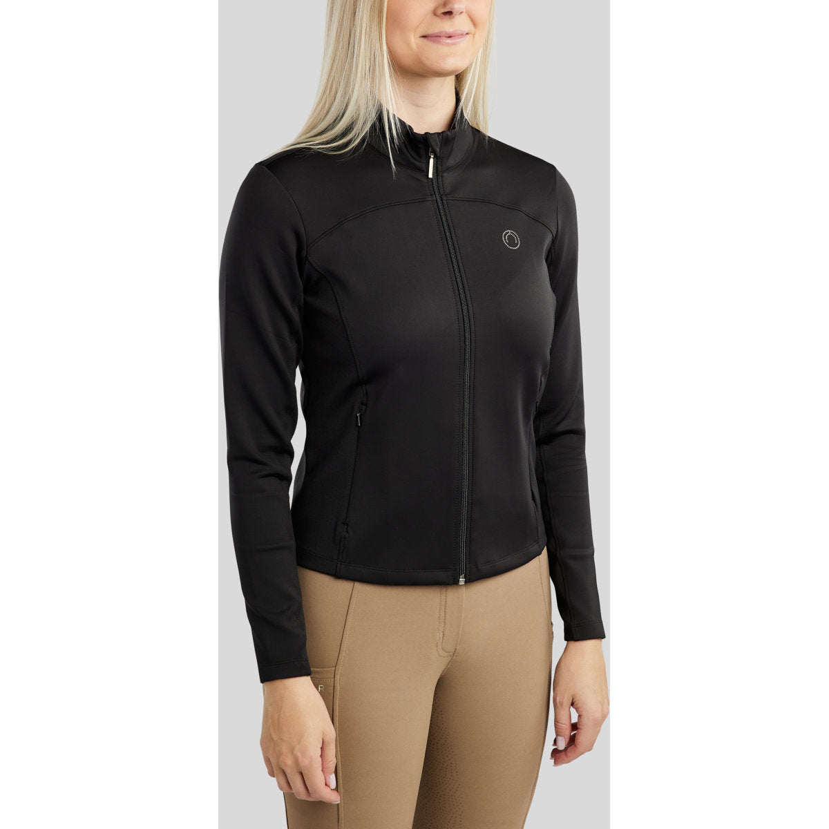 Montar Felpa con cappuccio e zip MoDahne Nero