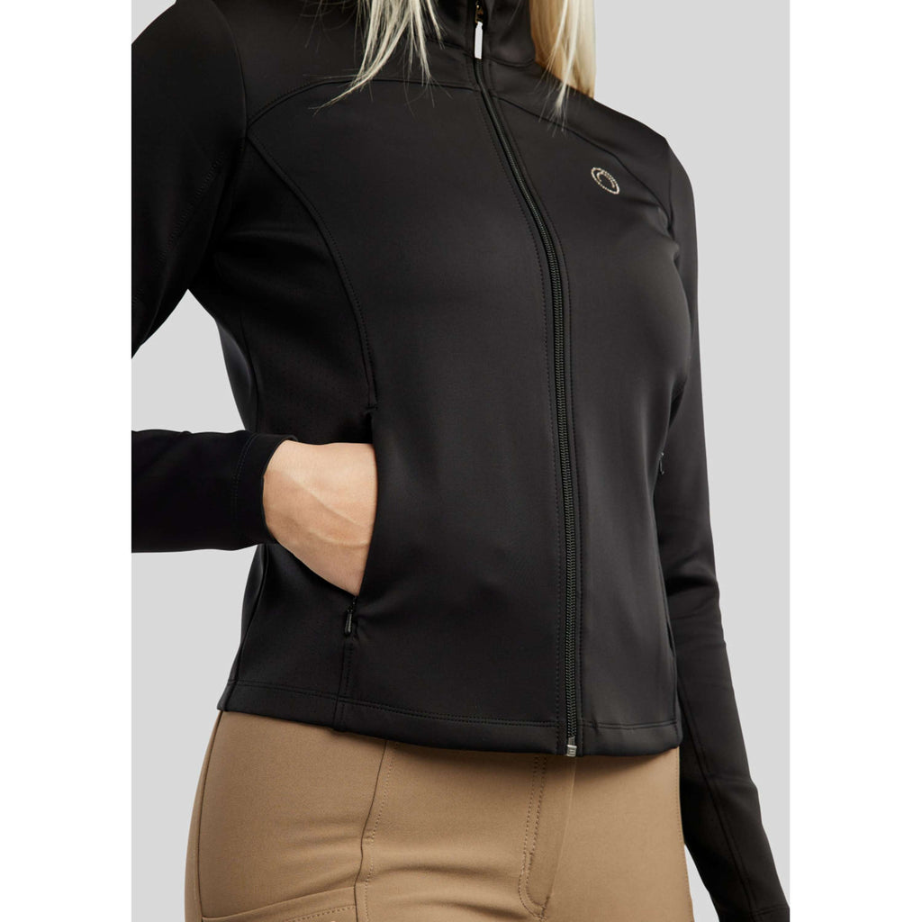 Montar Felpa con cappuccio e zip MoDahne Nero