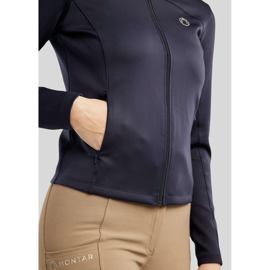 Montar Felpa con cappuccio e zip MoDahne Navy