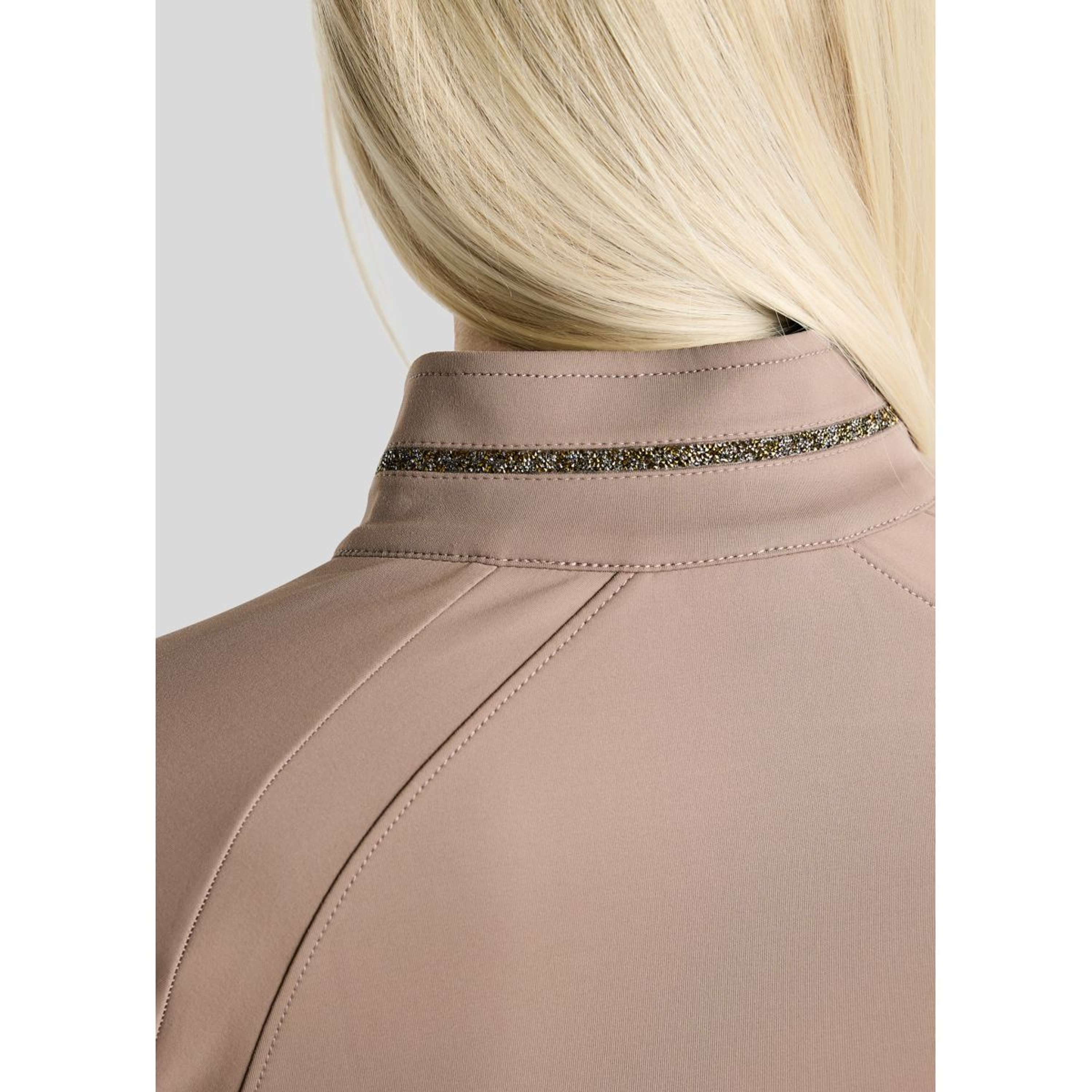 Montar Felpa con cappuccio e zip MoVeronica Golden Quartz Crystal Nougat Brown