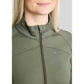 Montar Felpa con cappuccio e zip MoVeronica Golden Quartz Crystal Forest Green