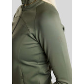 Montar Felpa con cappuccio e zip MoVeronica Golden Quartz Crystal Forest Green