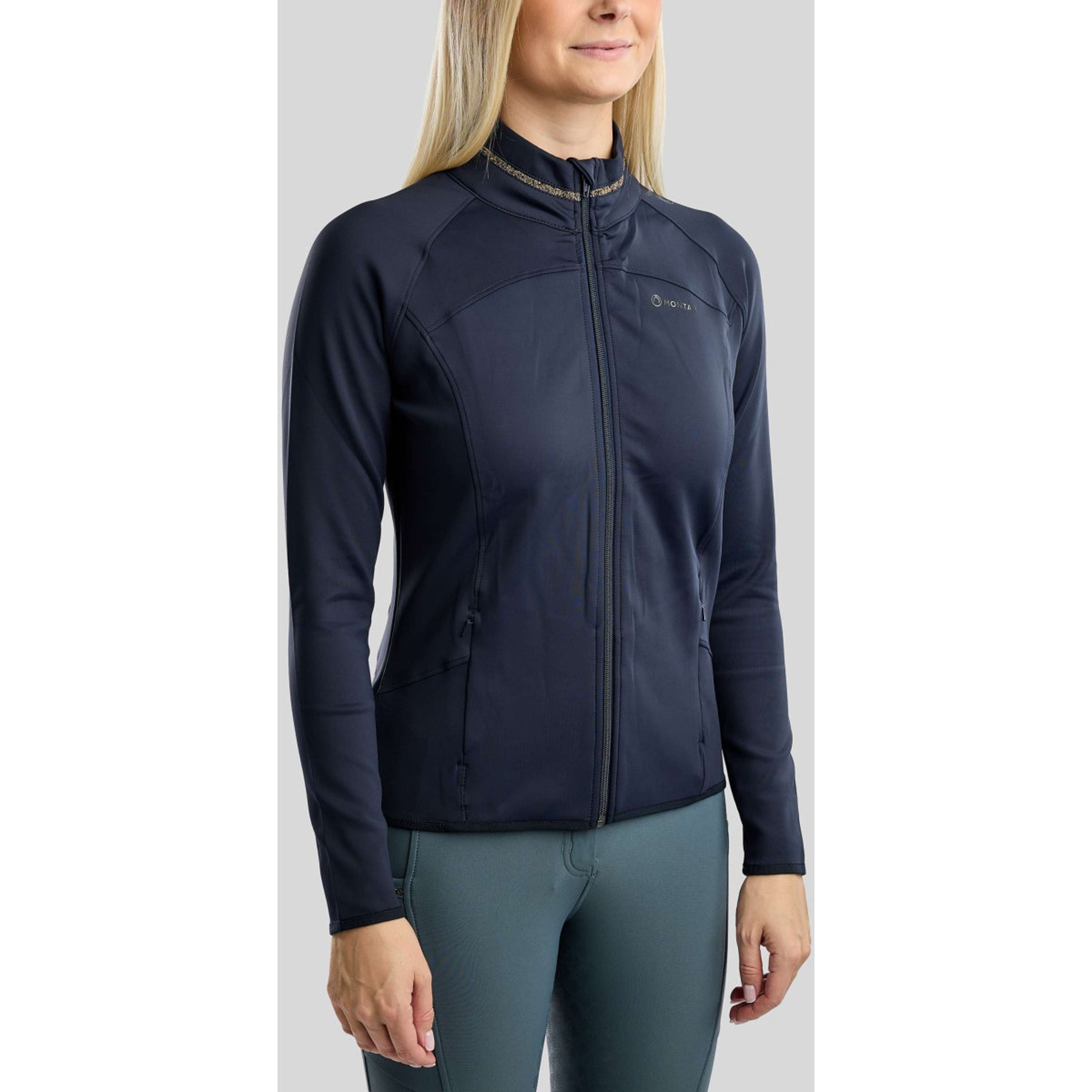 Montar Felpa con cappuccio e zip MoVeronica Golden Quartz Crystal Navy