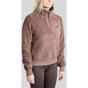 Montar Maglione MoEbba Q-Zip Teddy Pile Golden Quartz Nougat Brown