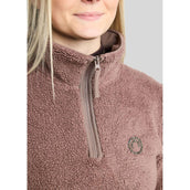 Montar Maglione MoEbba Q-Zip Teddy Pile Golden Quartz Nougat Brown