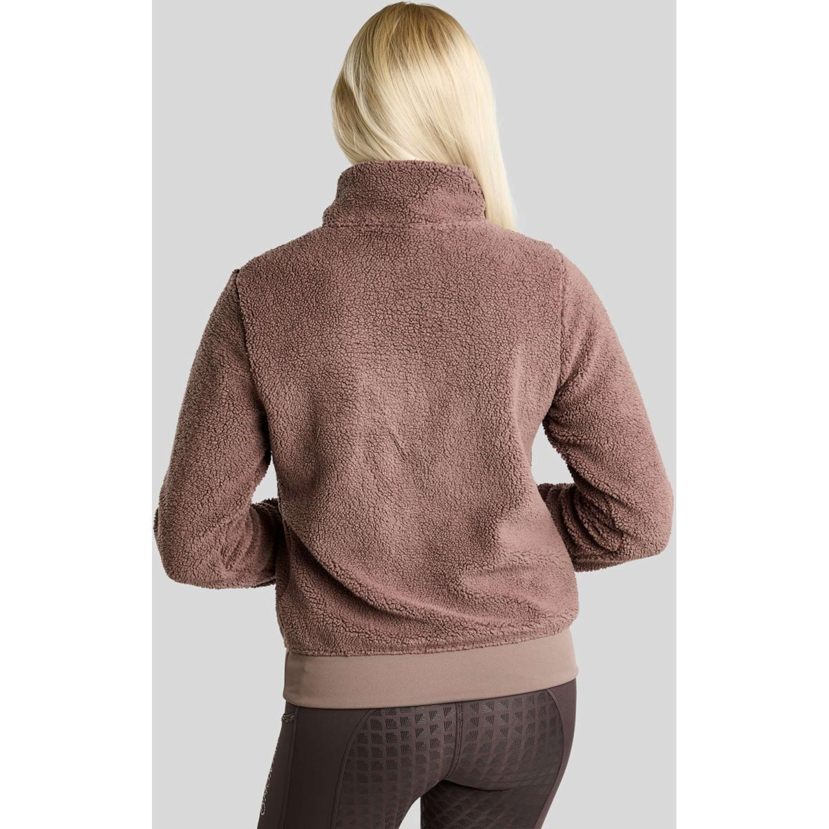 Montar Maglione MoEbba Q-Zip Teddy Pile Golden Quartz Nougat Brown