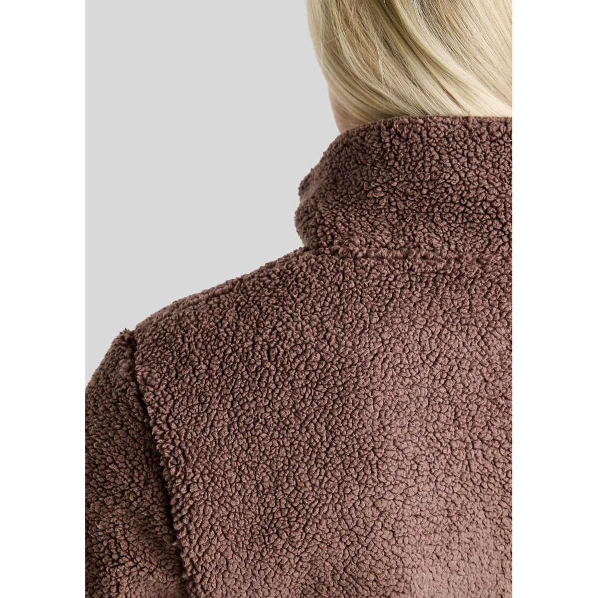 Montar Maglione MoEbba Q-Zip Teddy Pile Golden Quartz Nougat Brown