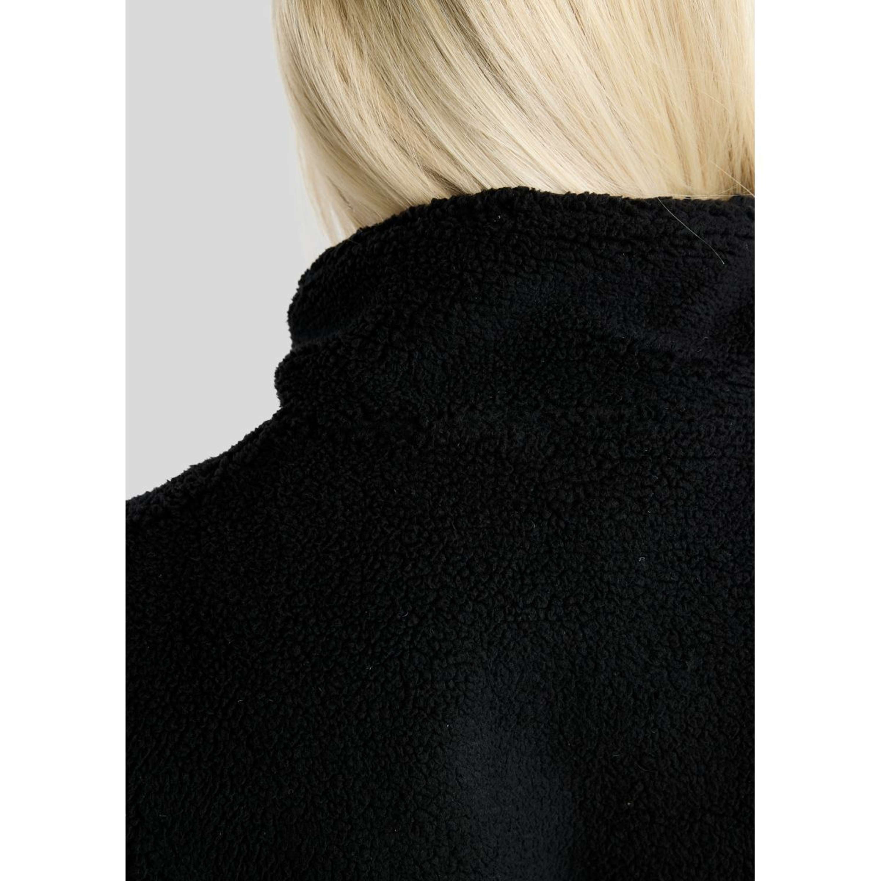 Montar Maglione MoEbba Q-Zip Teddy Pile Golden Quartz Nero