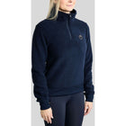Montar Maglione MoEbba Q-Zip Teddy Pile Golden Quartz Navy