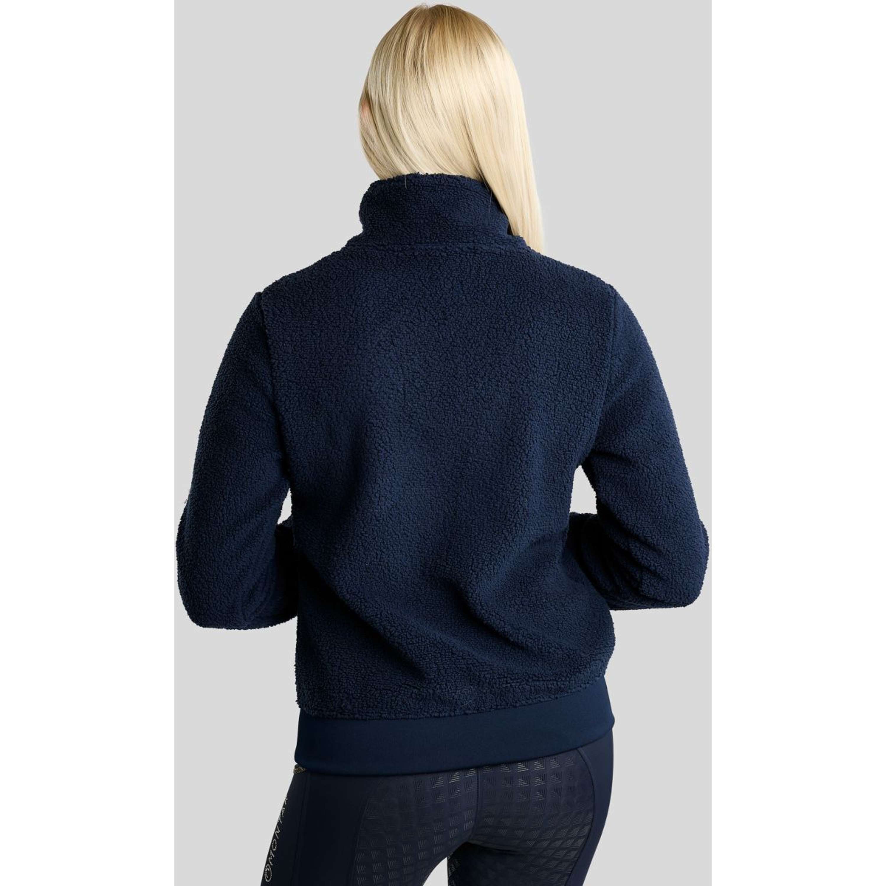 Montar Maglione MoEbba Q-Zip Teddy Pile Golden Quartz Navy