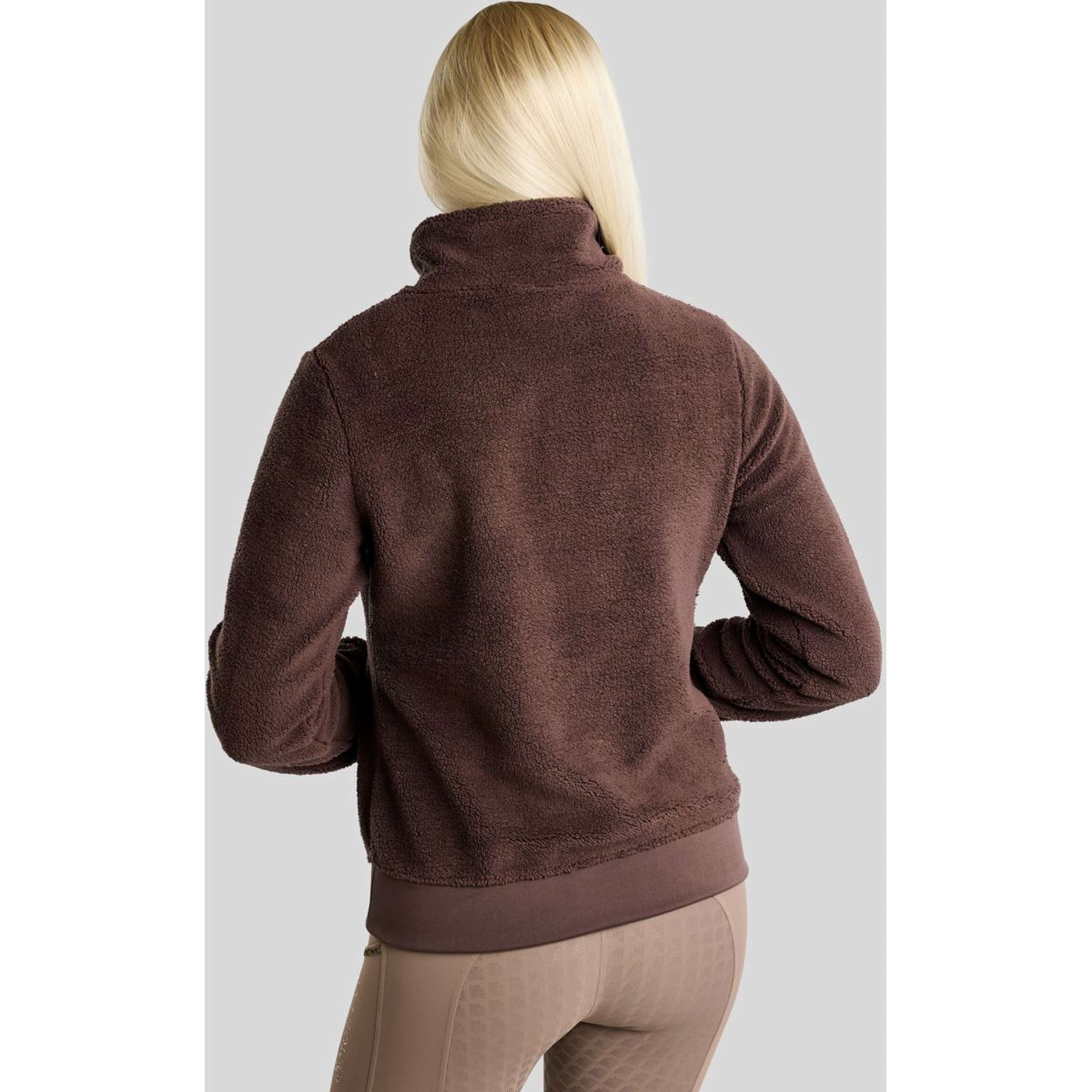 Montar Maglione MoEbba Q-Zip Teddy Pile Golden Quartz Black Peony