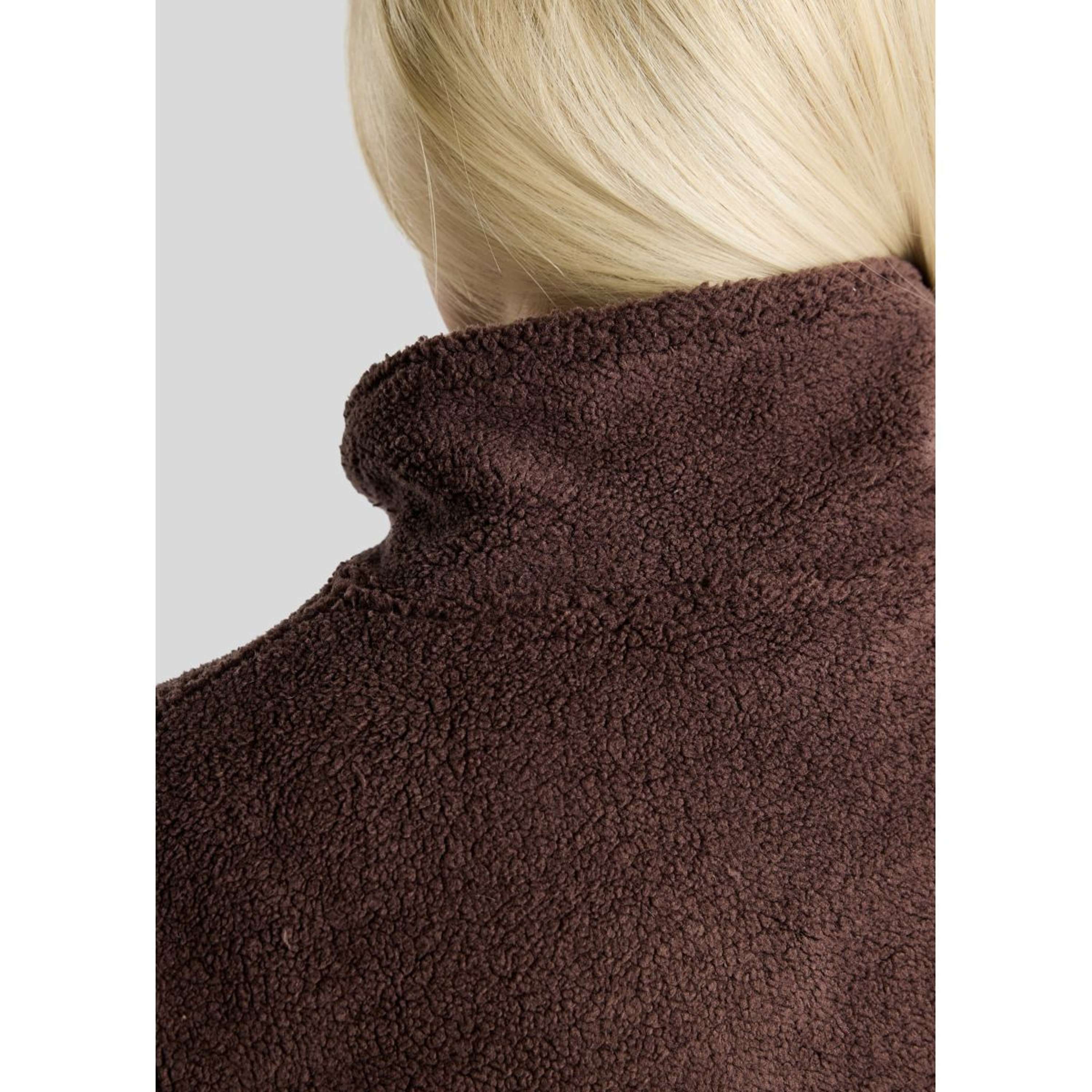 Montar Maglione MoEbba Q-Zip Teddy Pile Golden Quartz Black Peony