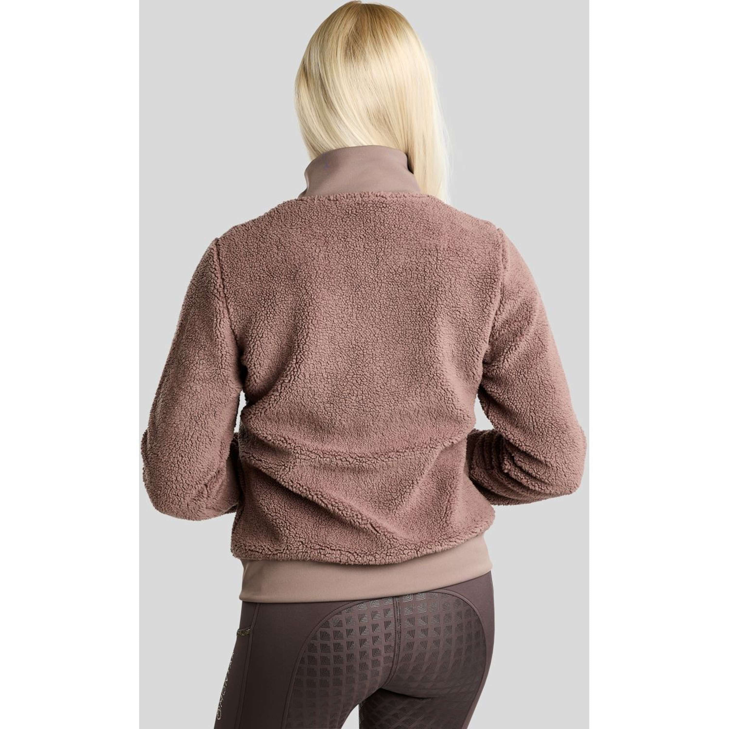 Montar Felpa con cappuccio e zip MoEbba Teddy Pile Golden Quartz Nougat Brown