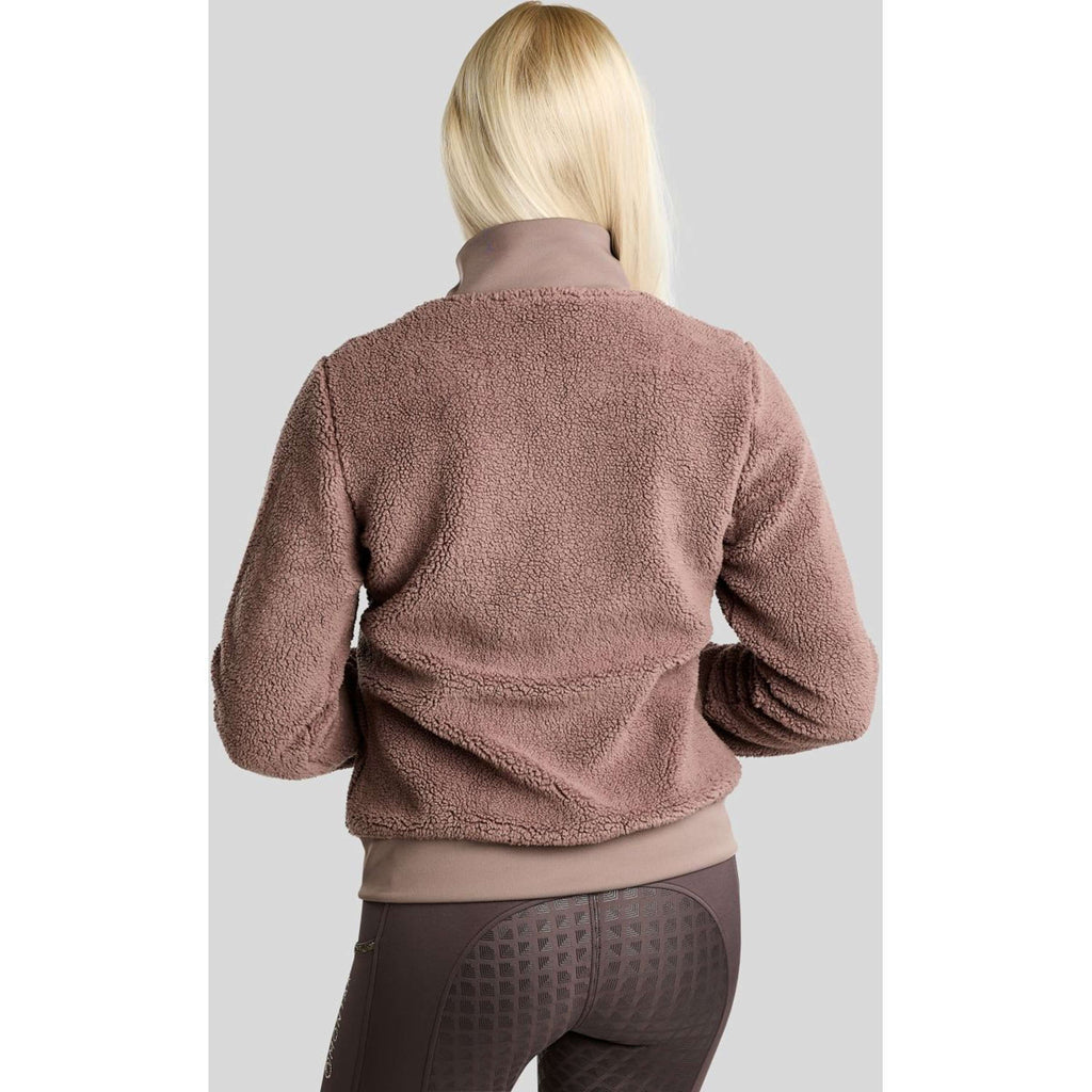 Montar Felpa con cappuccio e zip MoEbba Teddy Pile Golden Quartz Nougat Brown