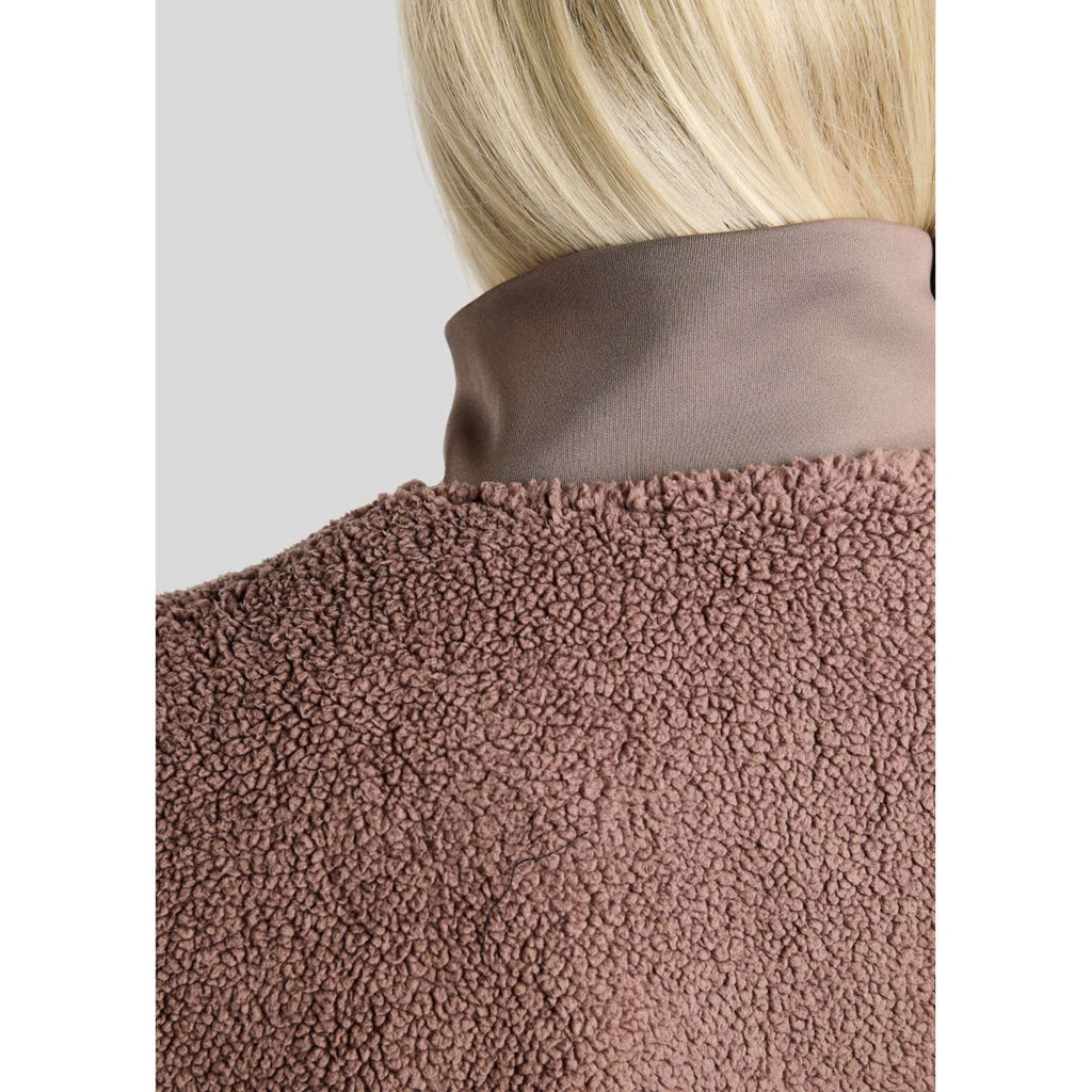 Montar Felpa con cappuccio e zip MoEbba Teddy Pile Golden Quartz Nougat Brown