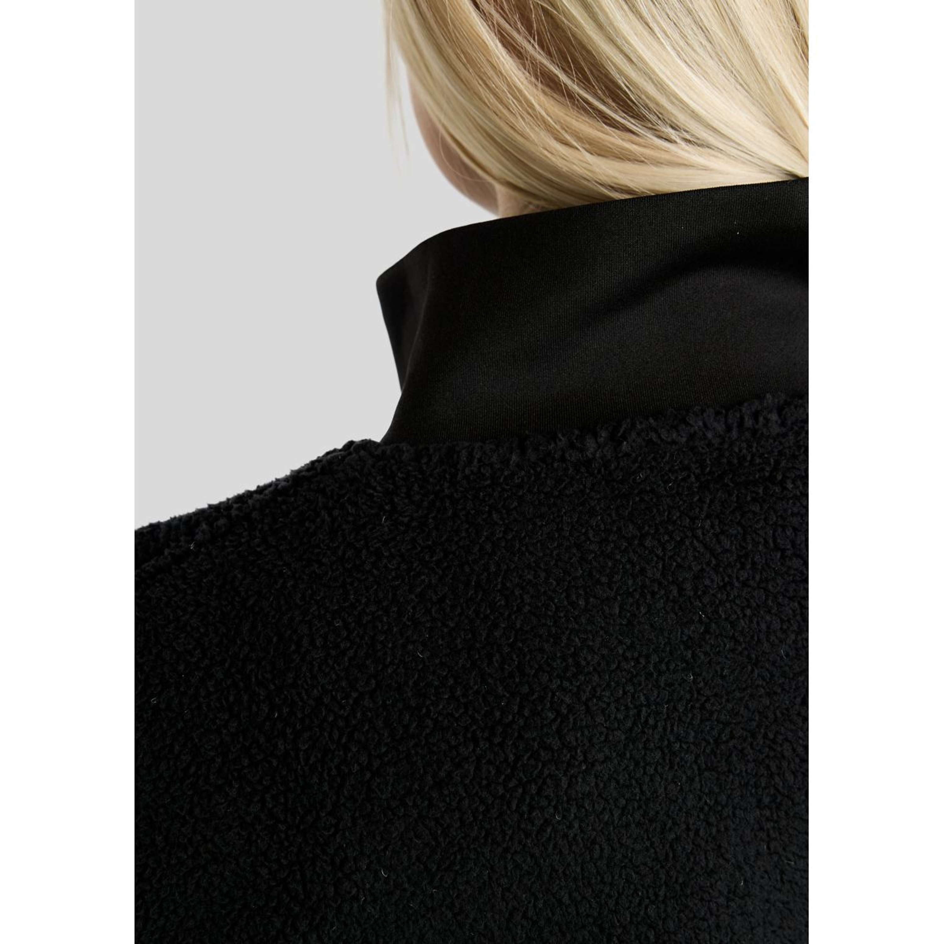 Montar Felpa con cappuccio e zip MoEbba Teddy Pile Golden Quartz Nero