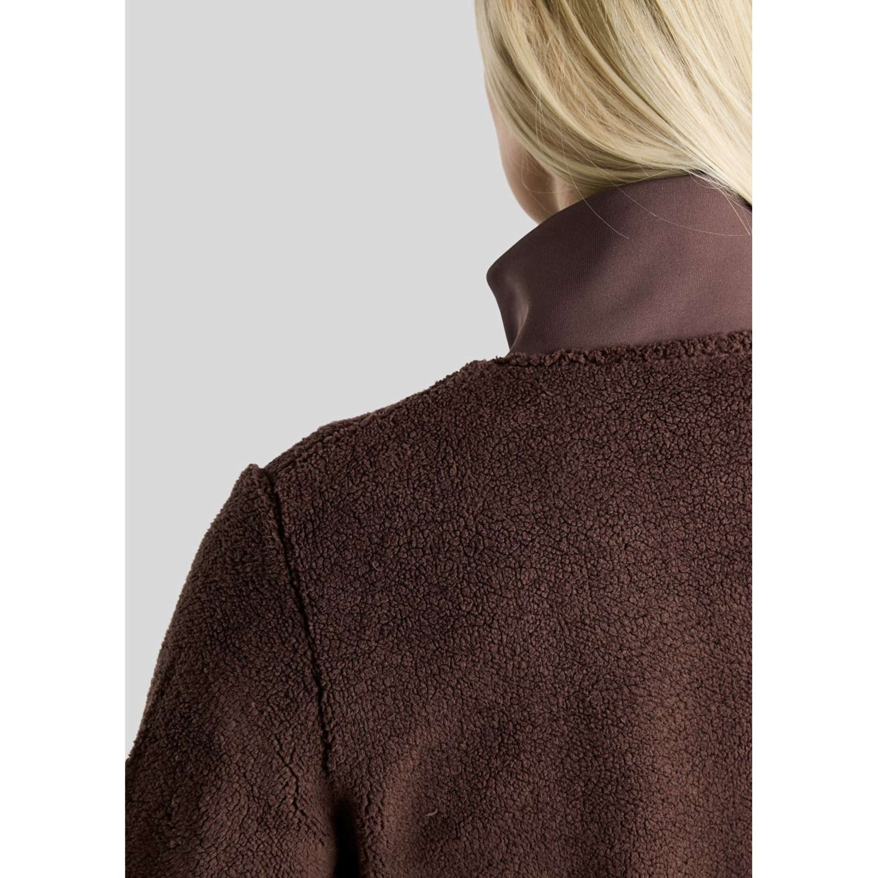 Montar Felpa con cappuccio e zip MoEbba Teddy Pile Golden Quartz Black Peony