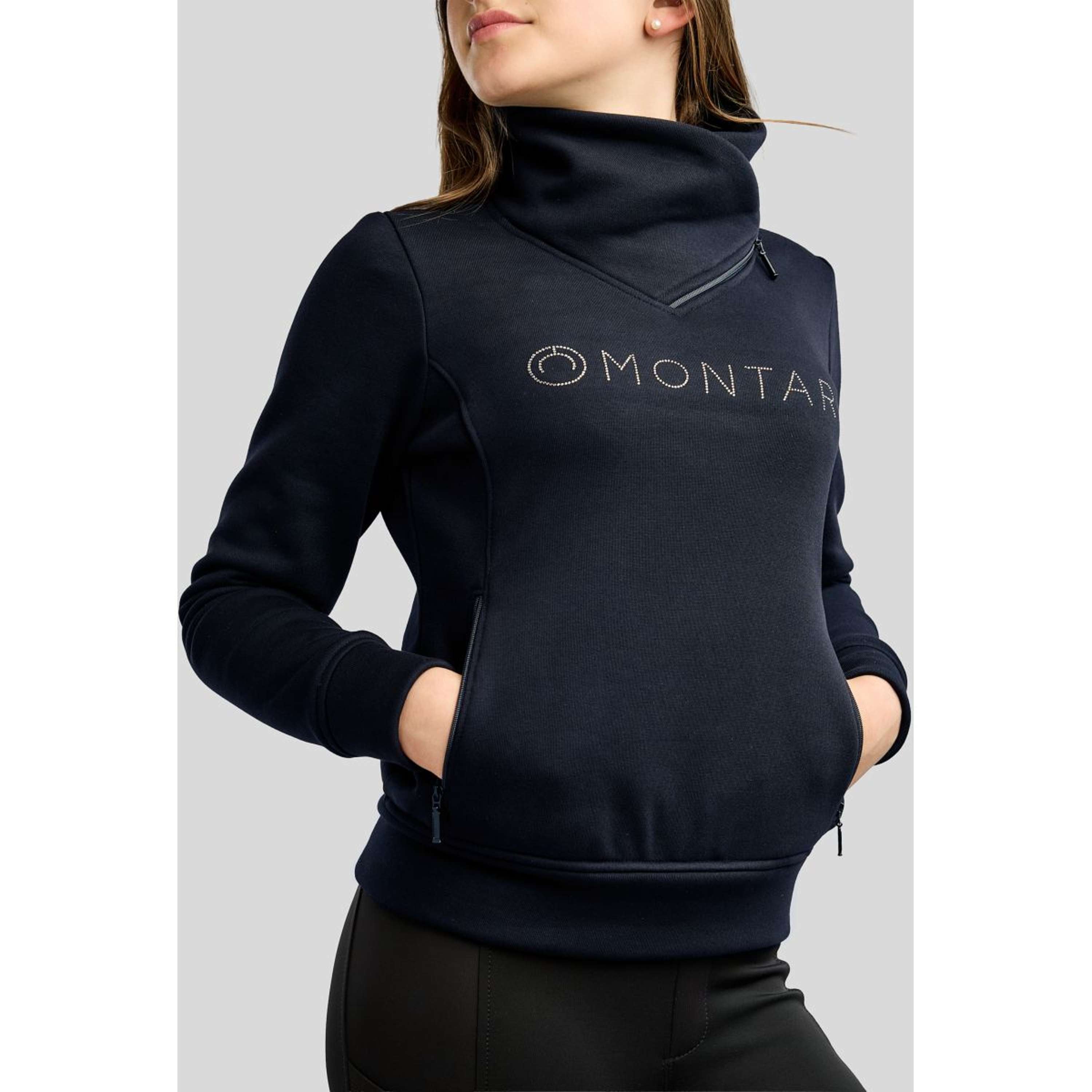 Montar Maglione MoNaja High Collar Golden Quartz Crystals Kids Navy
