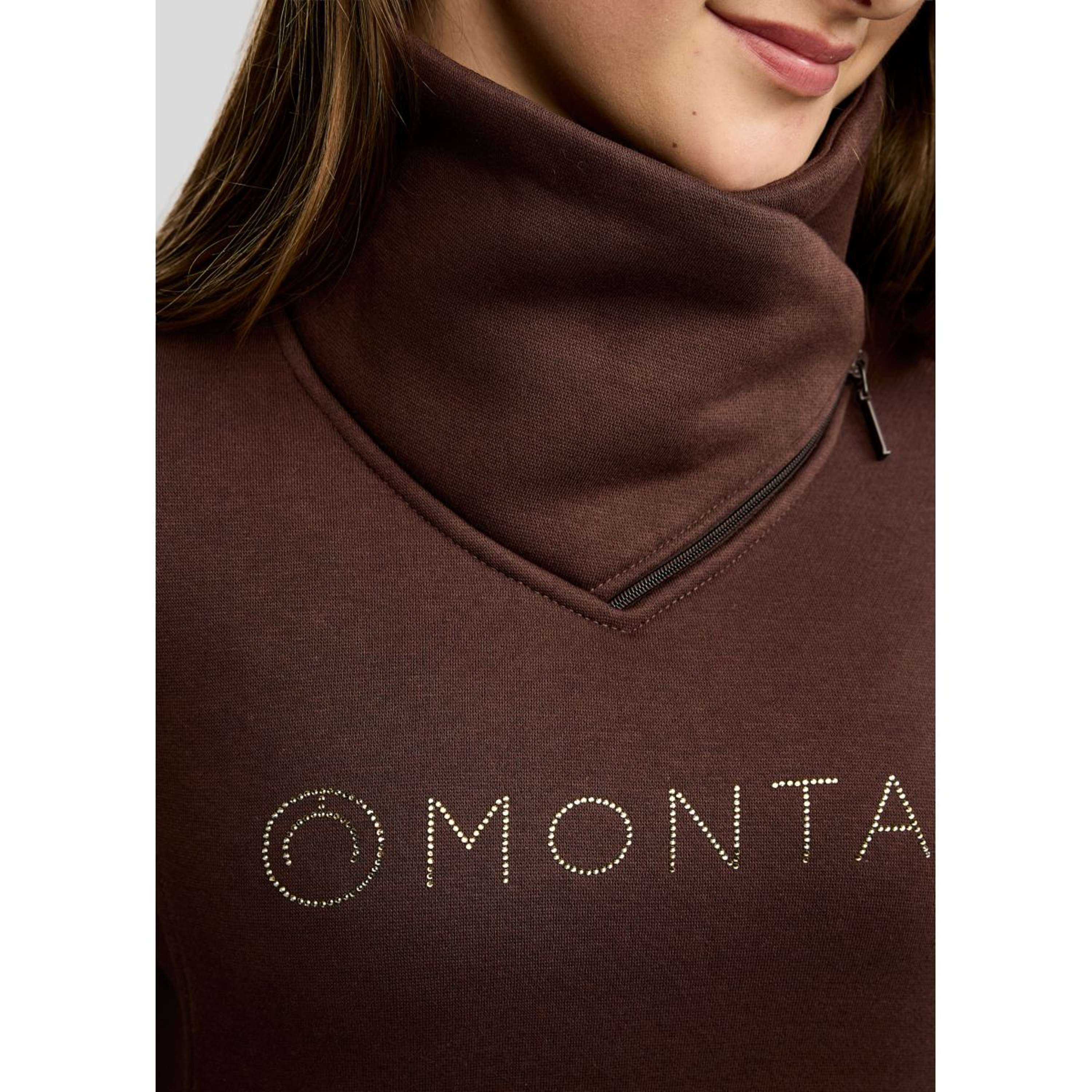 Montar Maglione MoNaja High Collar Golden Quartz Crystals Kids Black Peony
