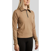 Montar Shirt MoRachel Quarter Zip Latte macchiato