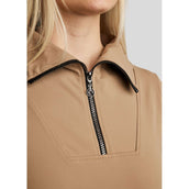 Montar Shirt MoRachel Quarter Zip Latte macchiato