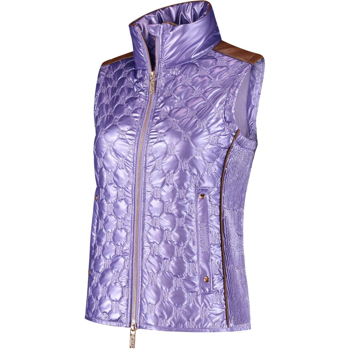 Mrs. Ros Gilet Lavender Fields Glossy Donne Lilla