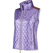 Mrs. Ros Gilet Lavender Fields Glossy Donne Lilla
