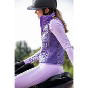 Mrs. Ros Gilet Lavender Fields Glossy Donne Lilla
