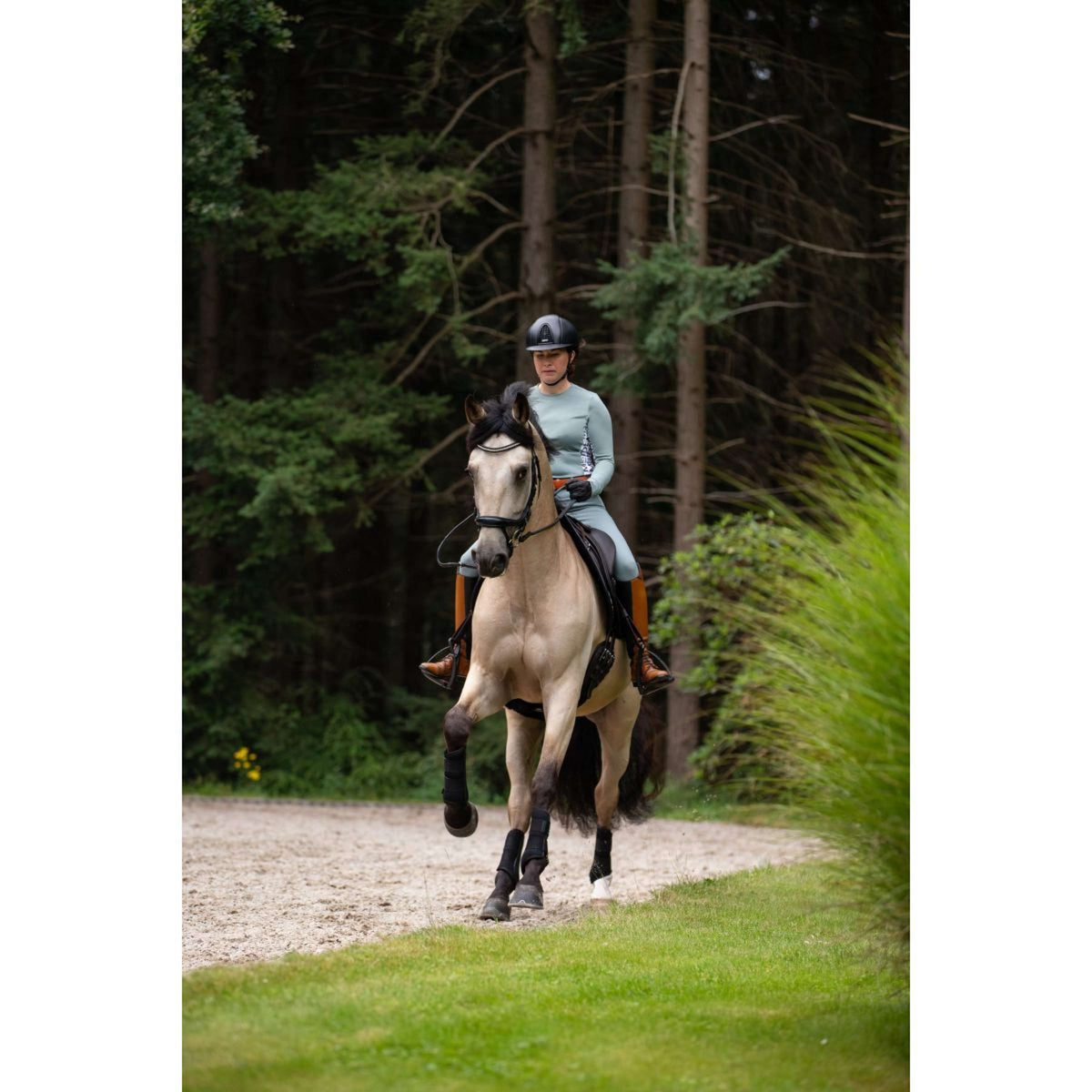 Mrs. Ros Shirt Lavender Fields Maniche Lunghe Verde