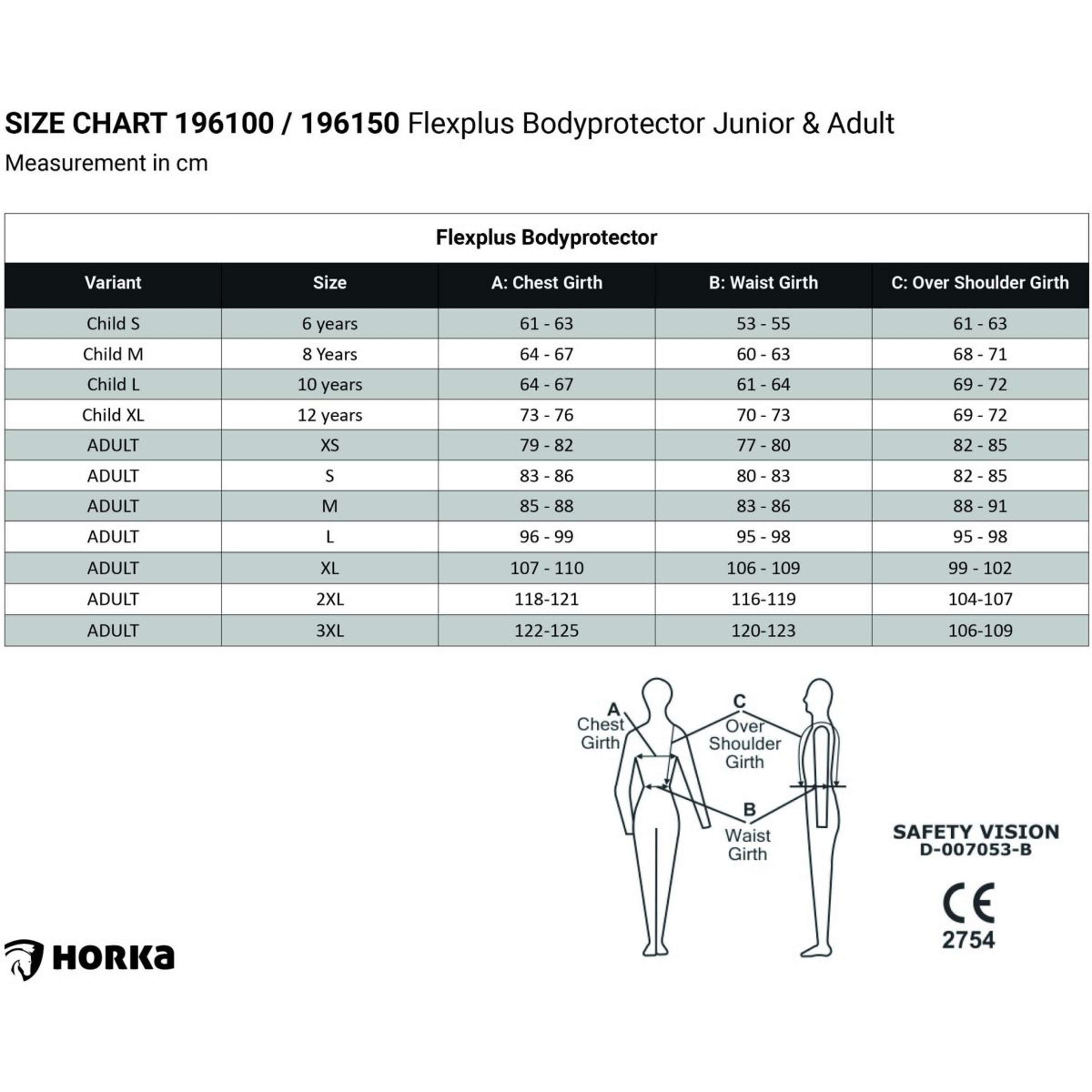 HORKA Corpetto di protezione Flexplus Junior Marrone/Nero/Verde