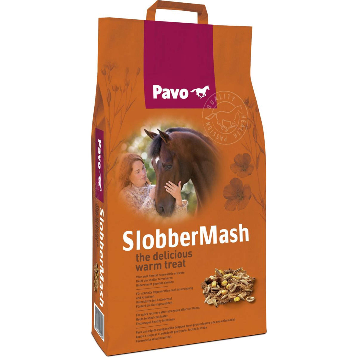 Pavo Mangime Concentrato Completo per Cavalli Slobbermash