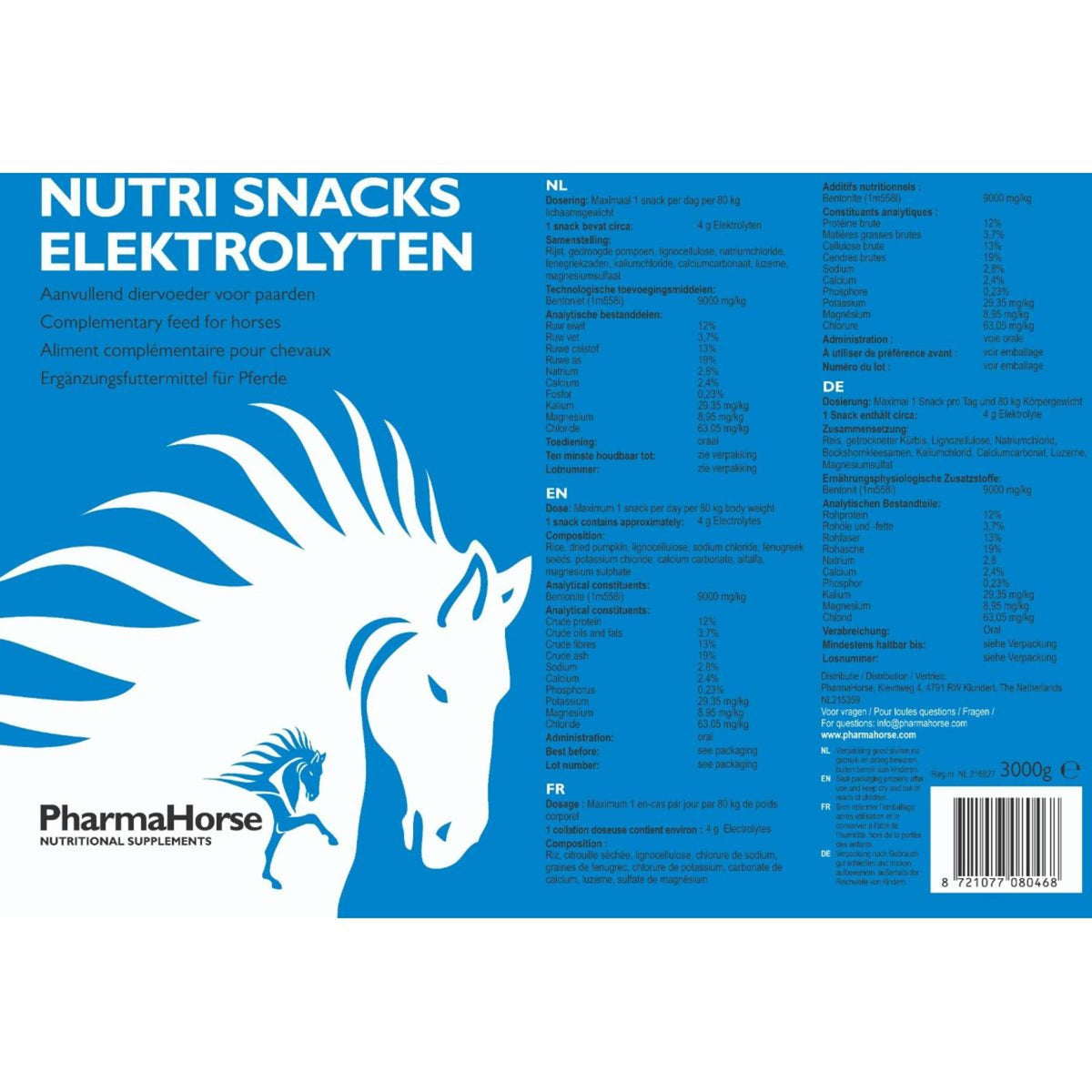 PharmaHorse Nutri Snacks Elettroliti