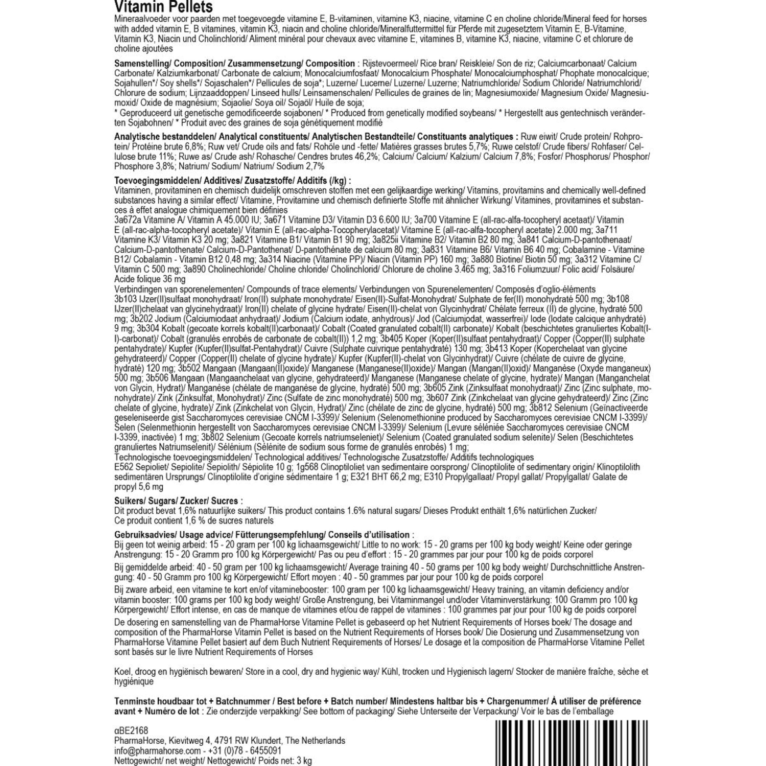 PharmaHorse Pezzo multivitaminico PharmaHorse Pezzo multivitaminico
