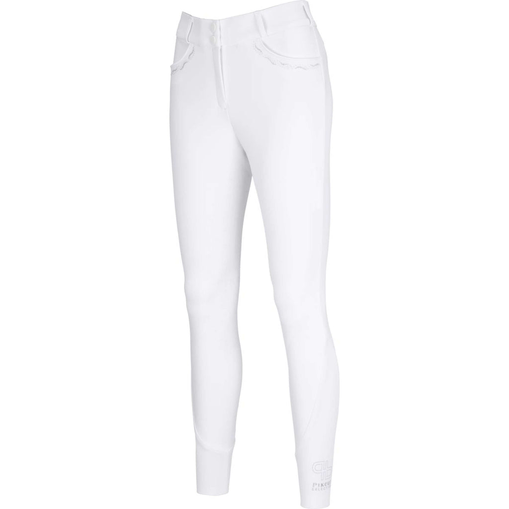 Pikeur Pantaloni da Equitazione Ceelina Full Grip Silicon Bianco