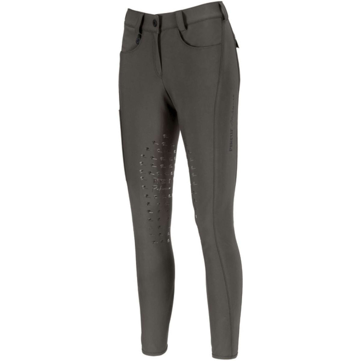 Pikeur Leggings da Equitazione Romy SD Knee Grip Oliva Nera