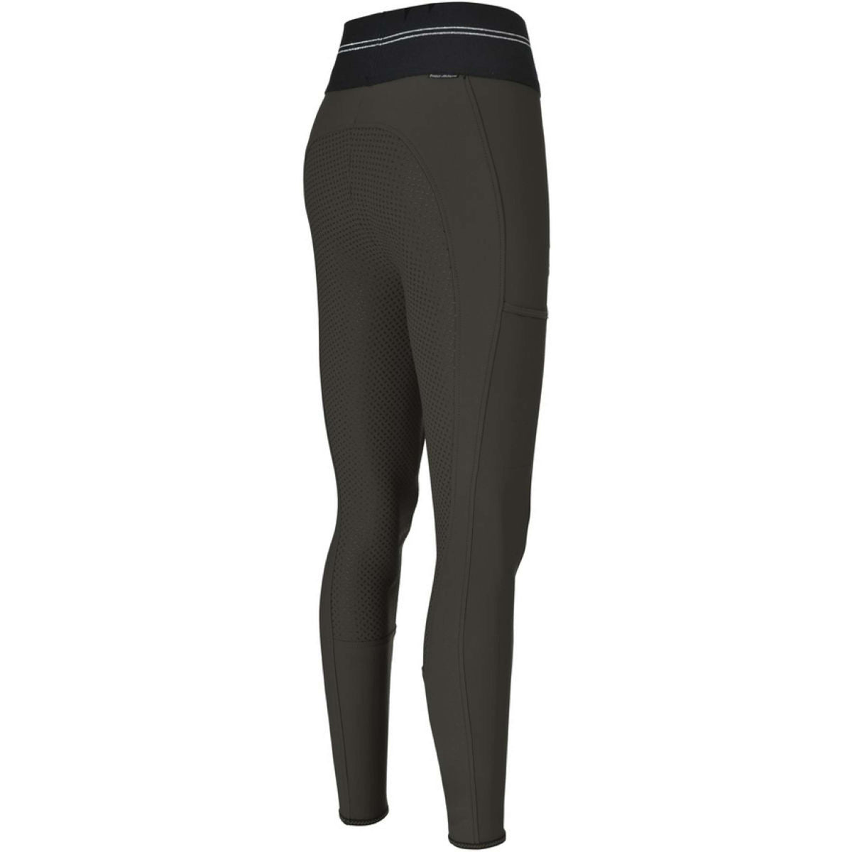 Pikeur Leggings da Equitazione Gia Athleisure Full Grip Oliva Nera