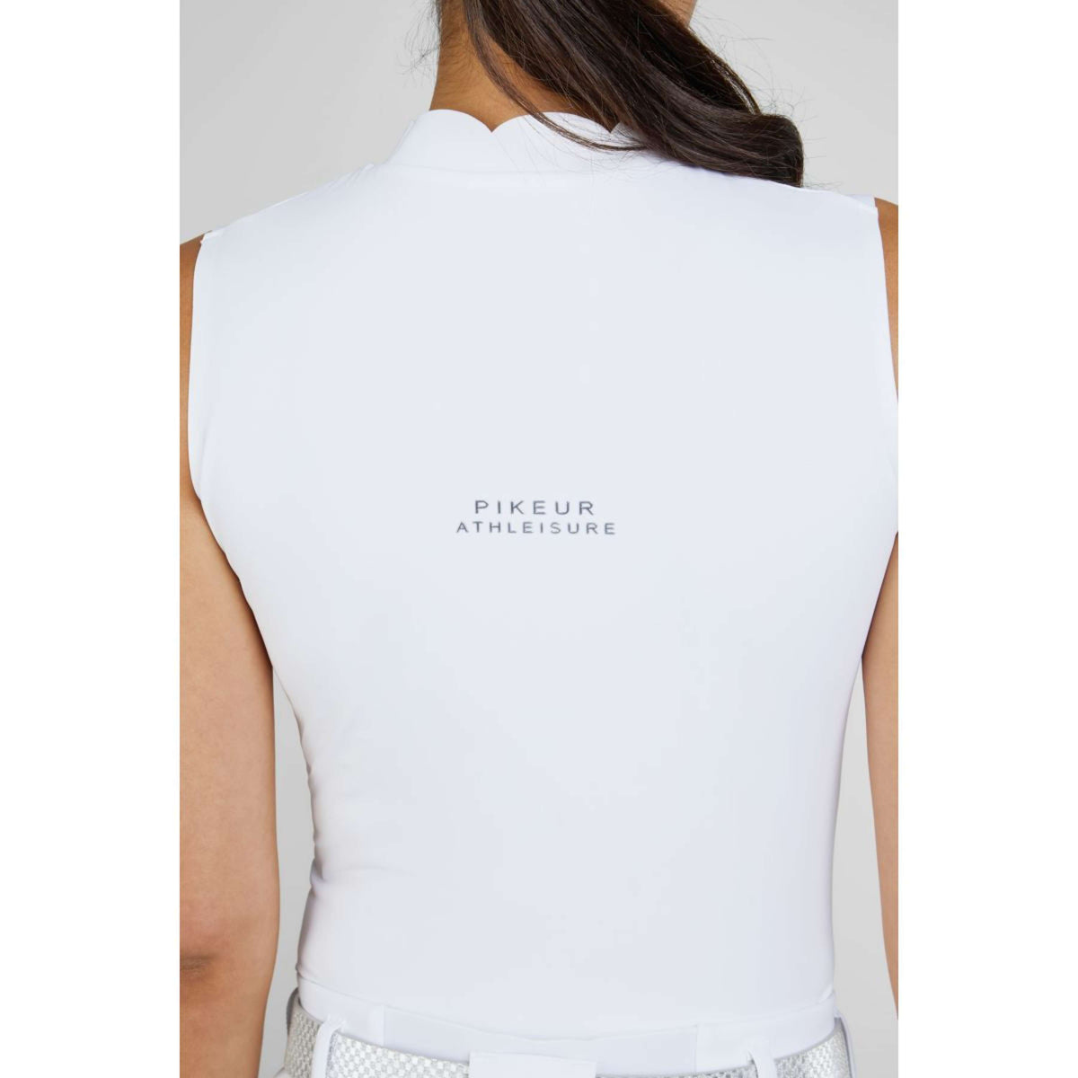 Pikeur Top Athleisure Seamless Senza Maniche Bianco