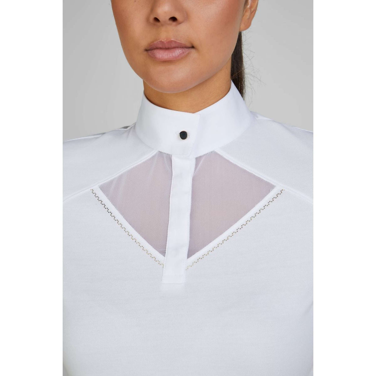 Pikeur Maglietta da Competizione Sports Pique Bianco