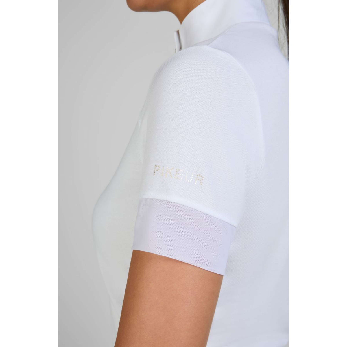 Pikeur Maglietta da Competizione Sports Pique Bianco