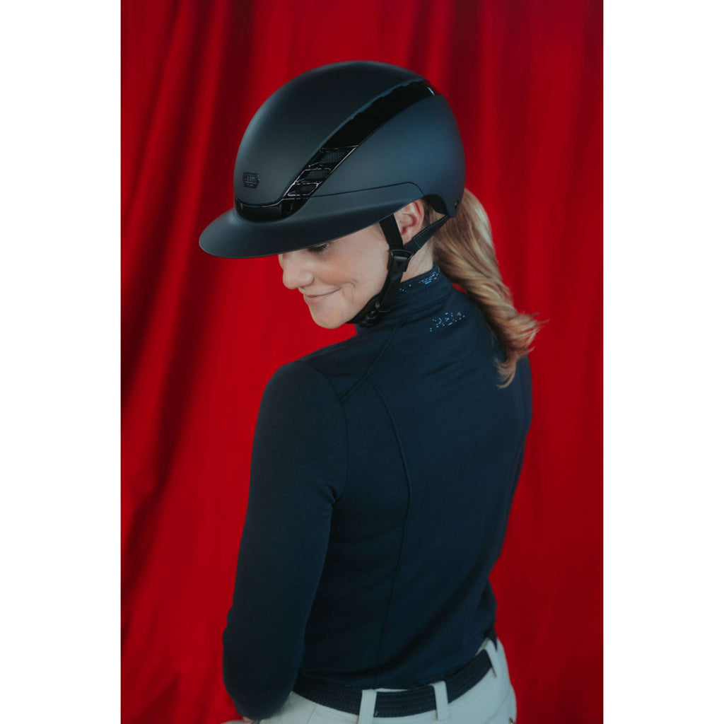 Pikeur Cappellino AirLuxe Pure Visiera lunga Nero