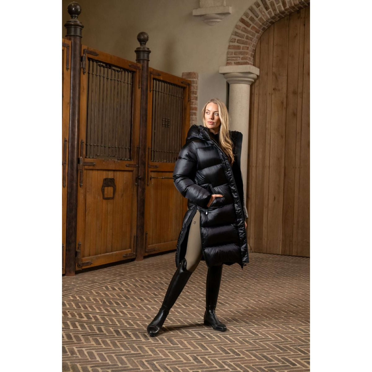 Pikeur Cappotto Lungo Quiltes AW25 Nero