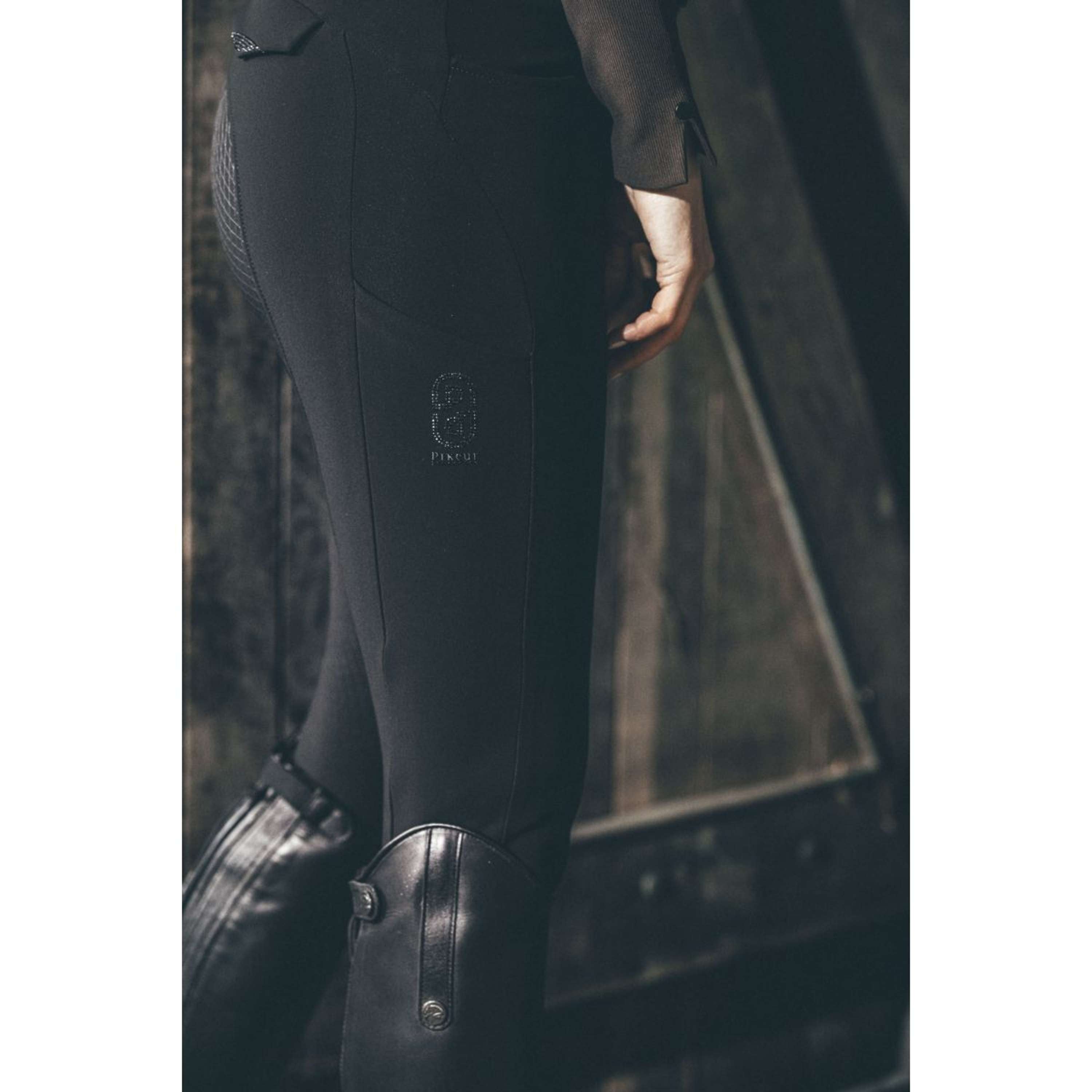 Pikeur Pantaloni da Equitazione Cantira MatrixGripTec Highwaist Full Grip Nero