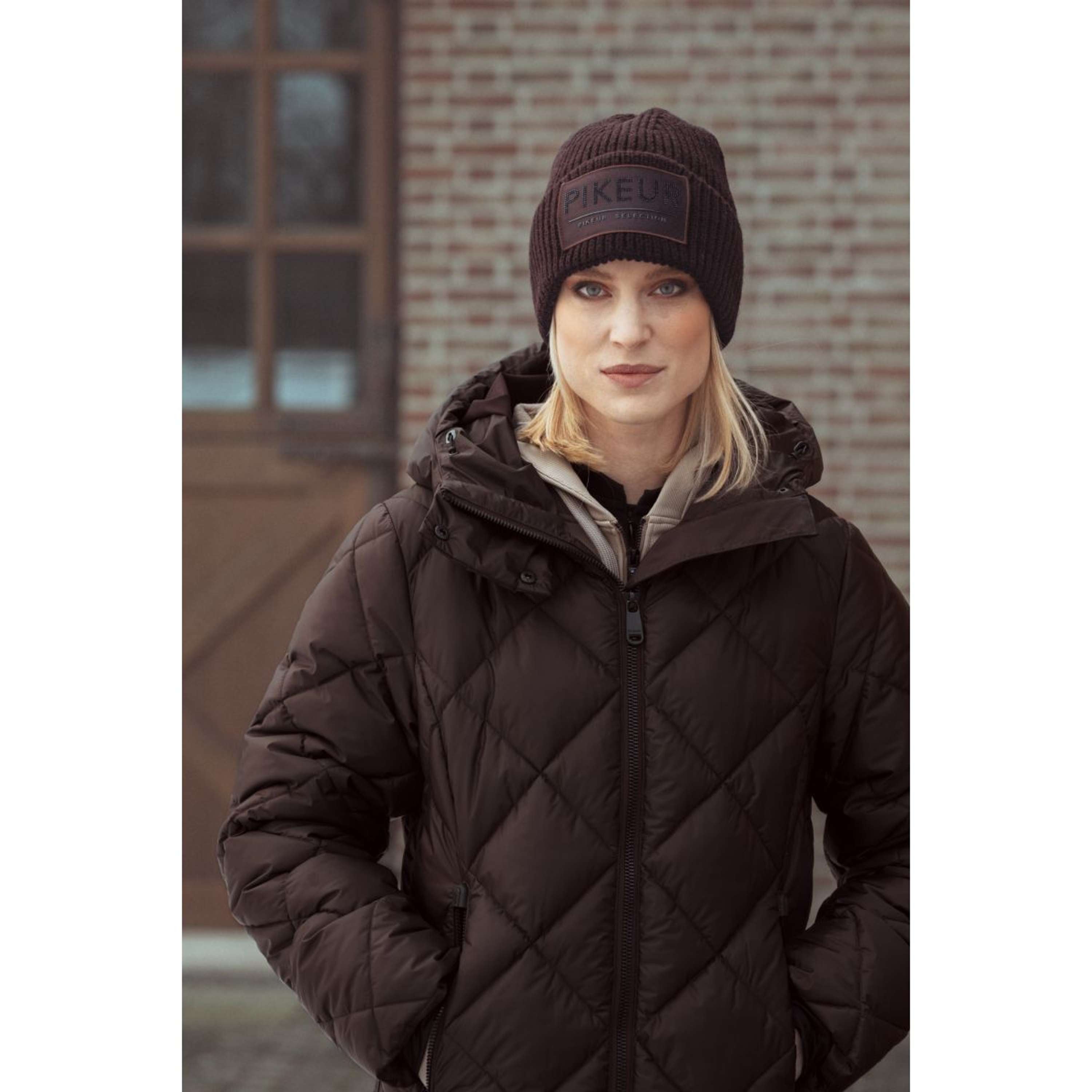 Pikeur Cappotto Lungo QuiltDiamond Selection AW26 Marrone Cioccolato