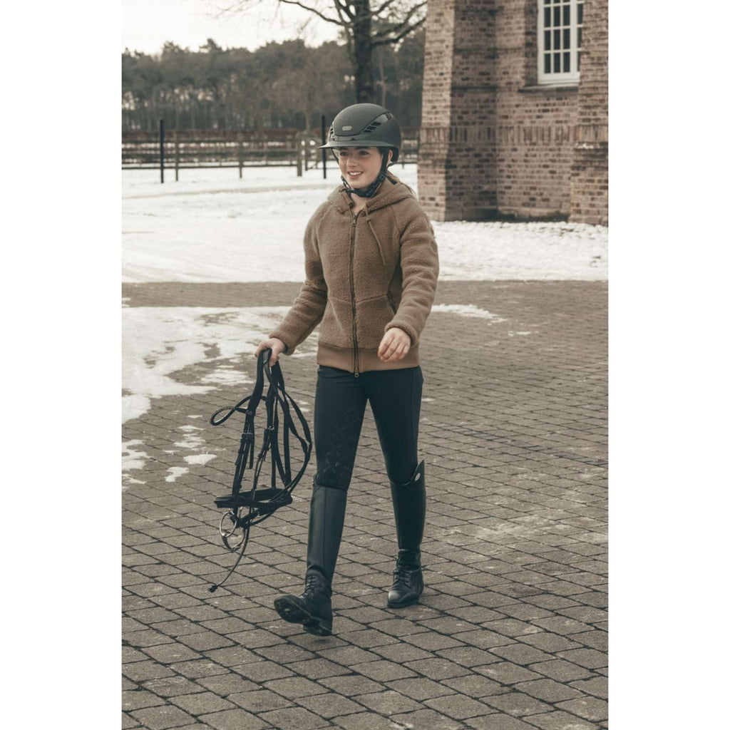 Pikeur Felpa con cappuccio e zip Teddyfleece Athleisure AW26 Toffee Beige