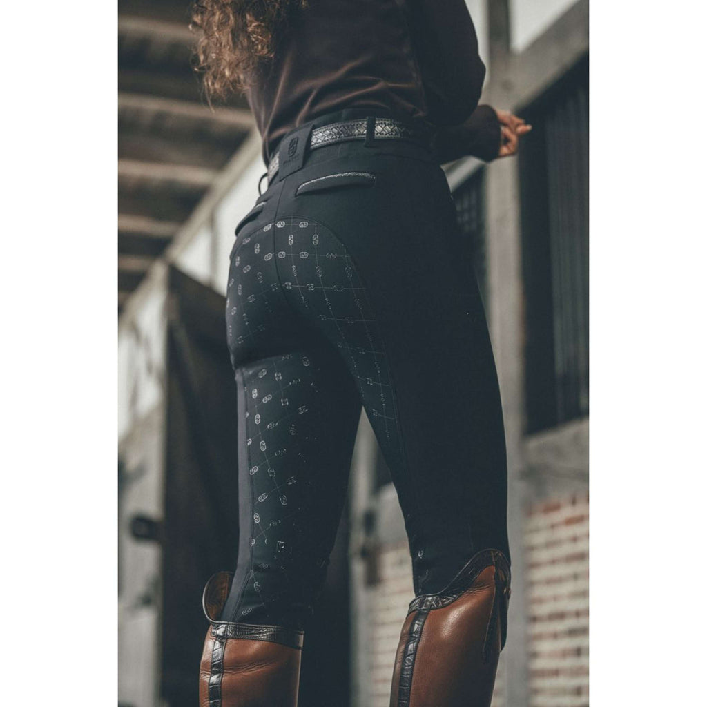Pikeur Pantaloni da Equitazione Linnet GripTec SO Highwaist Full Grip Nero