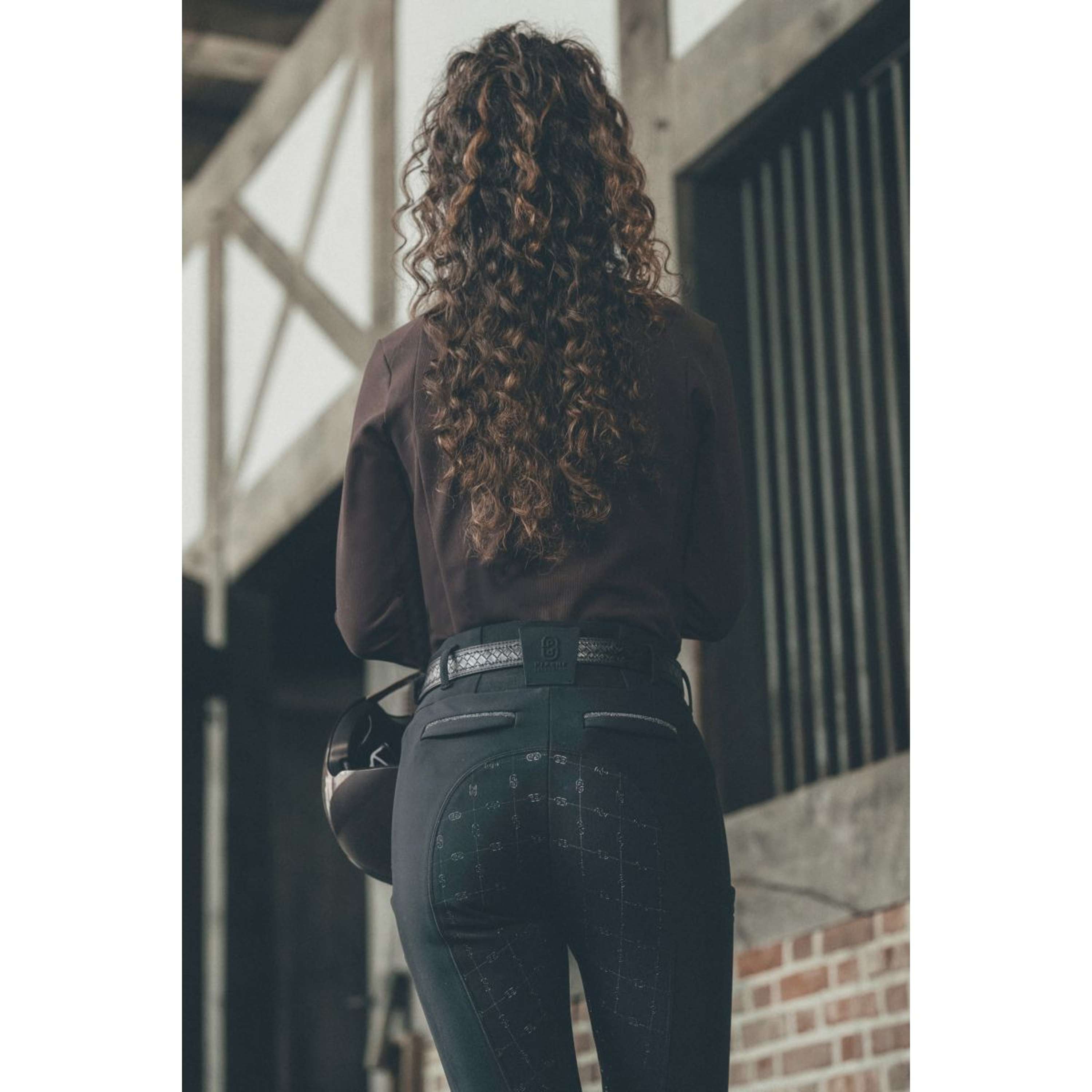Pikeur Pantaloni da Equitazione Linnet GripTec SO Highwaist Full Grip Nero