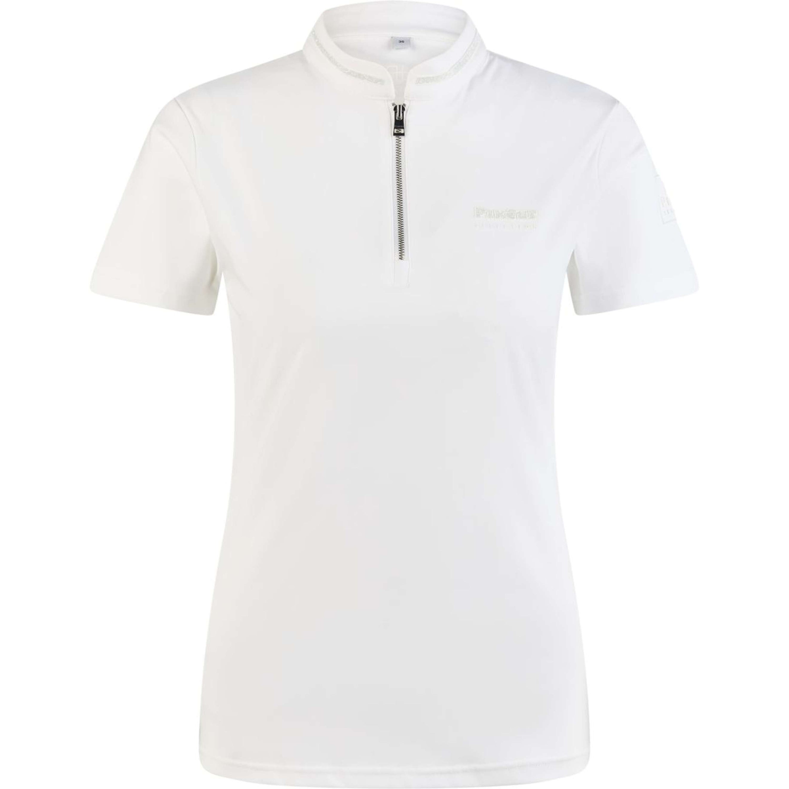 Pikeur Maglietta Function Zip SS26 Bianco Pikeur Maglietta Function Zip SS26 Bianco