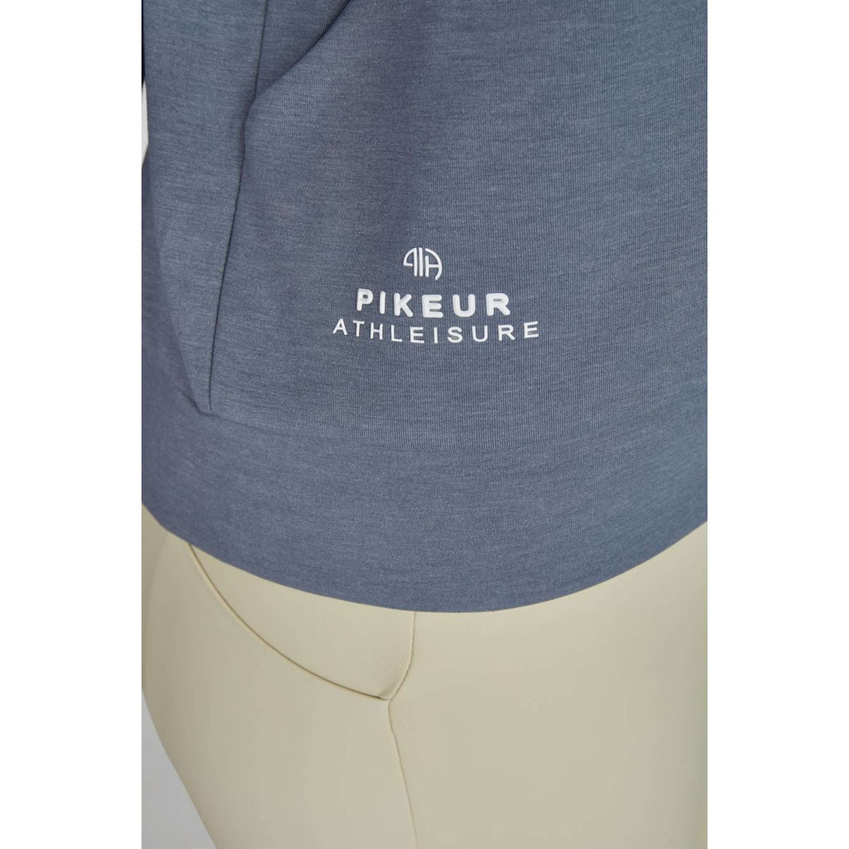 Pikeur Felpa con cappuccio e zip Athleisure SS26 Ash Blue