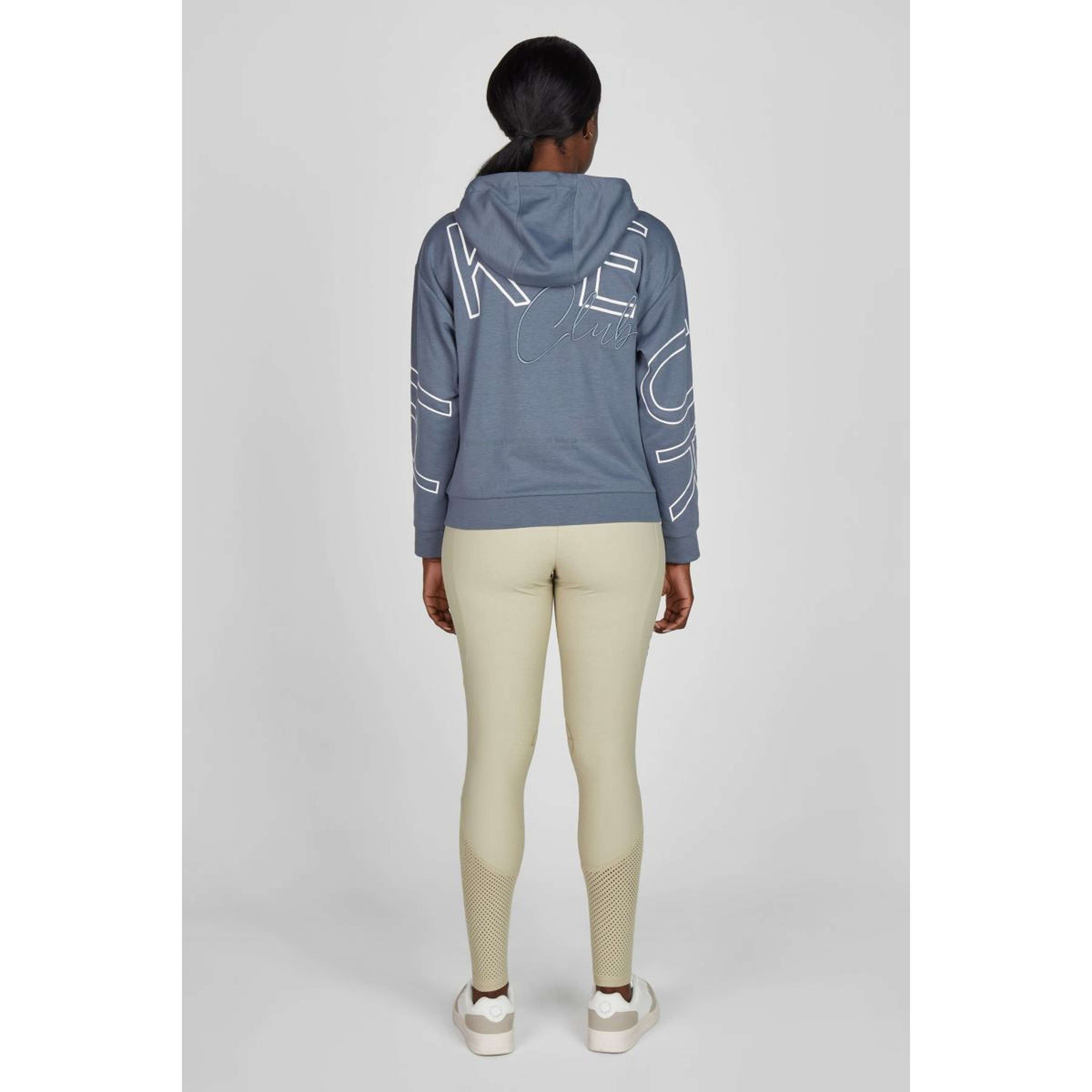 Pikeur Felpa con cappuccio e zip Athleisure SS26 Ash Blue